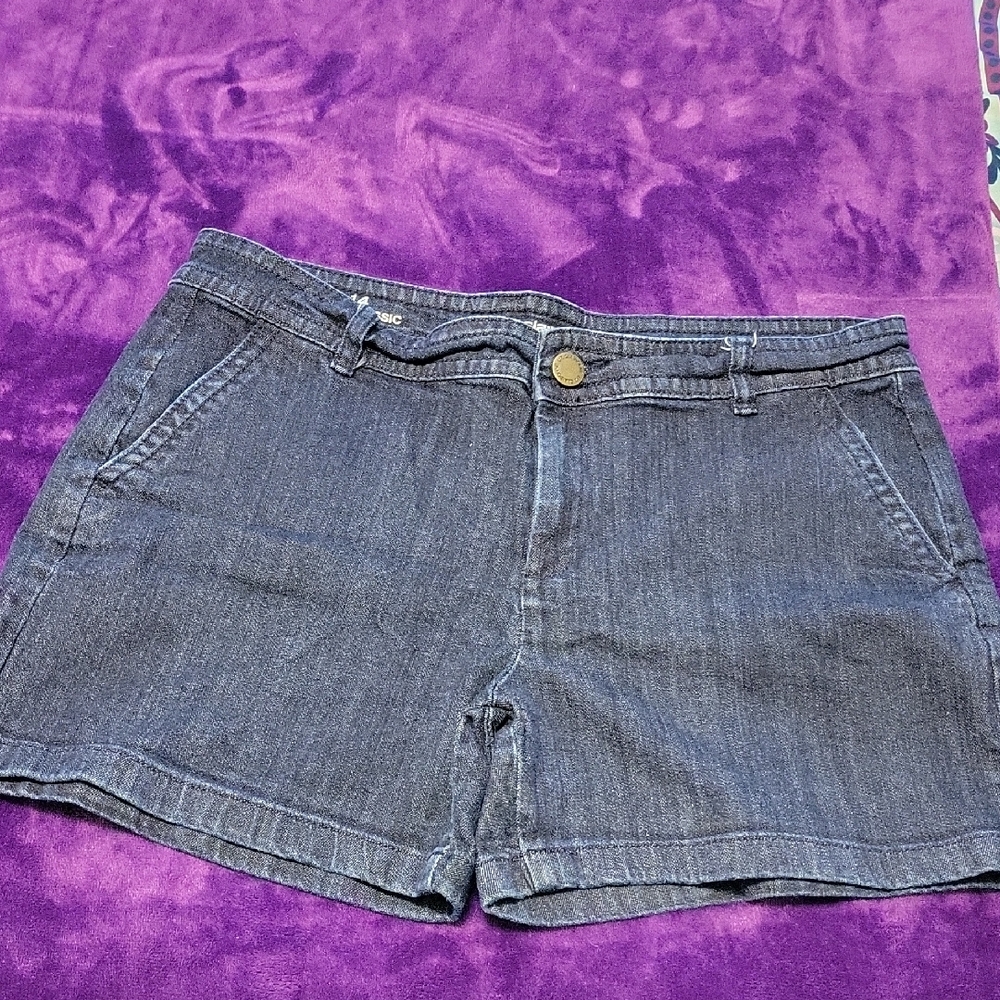 Liz Claiborne Dark Blue Jean Shorts